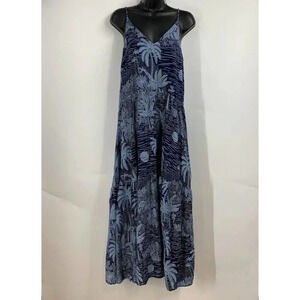 Desmond Dempsey X H&M Women's‎ Spaghetti Strap Tropical Maxi Dress Size XXS